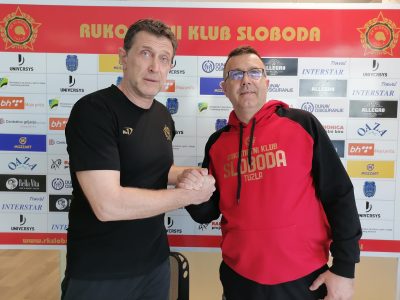 Siniša Markota i Mirza Bulić-sportski direktor RK Sloboda